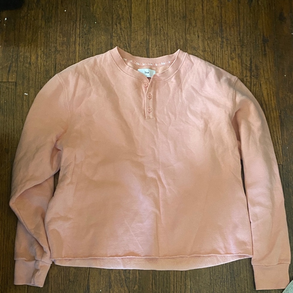 TNA Peach Long Sleeve Henley